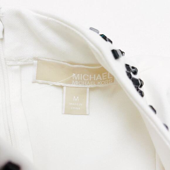 Michael Kors White Bead Accent Halter Top SZ M - Picture 4 of 8